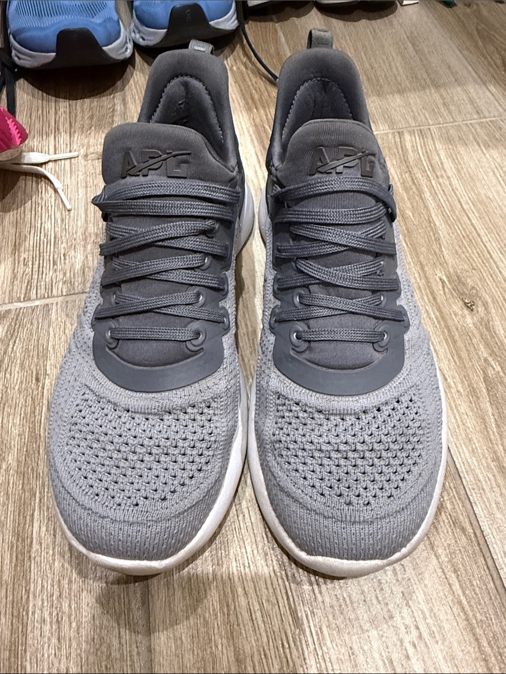 APL Women’s Gray Knit Lace-Up Sneakers